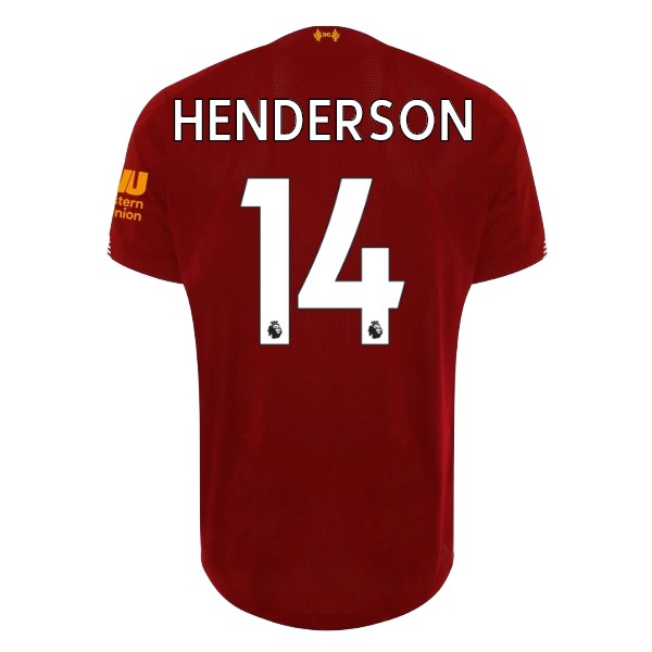 Camiseta Liverpool NO.14 Henderson 1ª 2019/20 Rojo